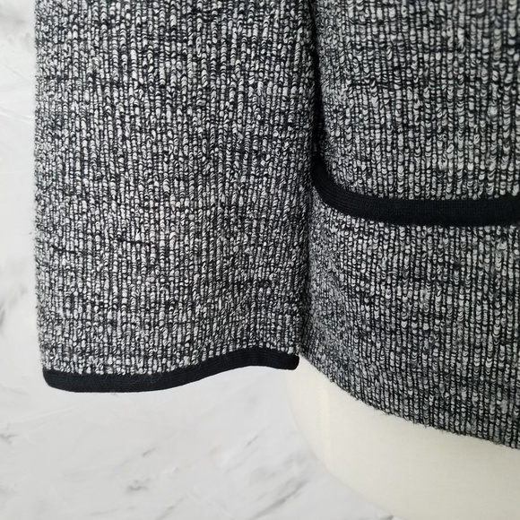 AMY ADAMS Vintage 50s Grey & Black Knit Jacket - Picture 7 of 8